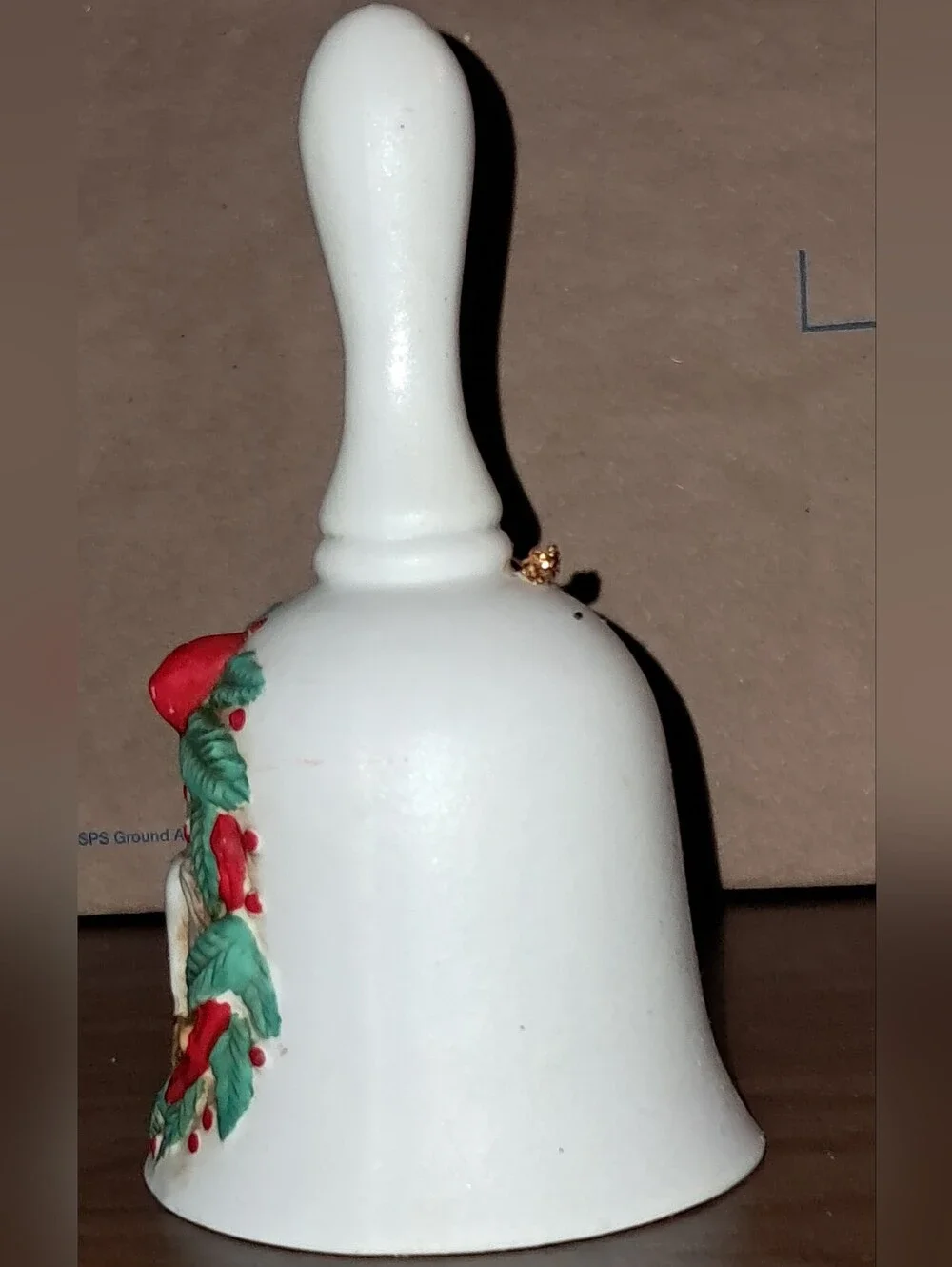 Festive Carousel Horse Decorative Bell - White, Red, Green - Picture 6 of 6